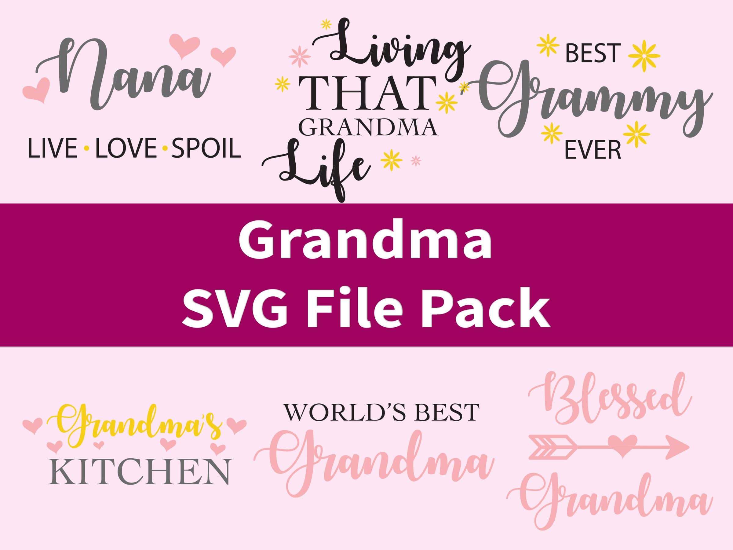 Download Grandma Svg File Pack