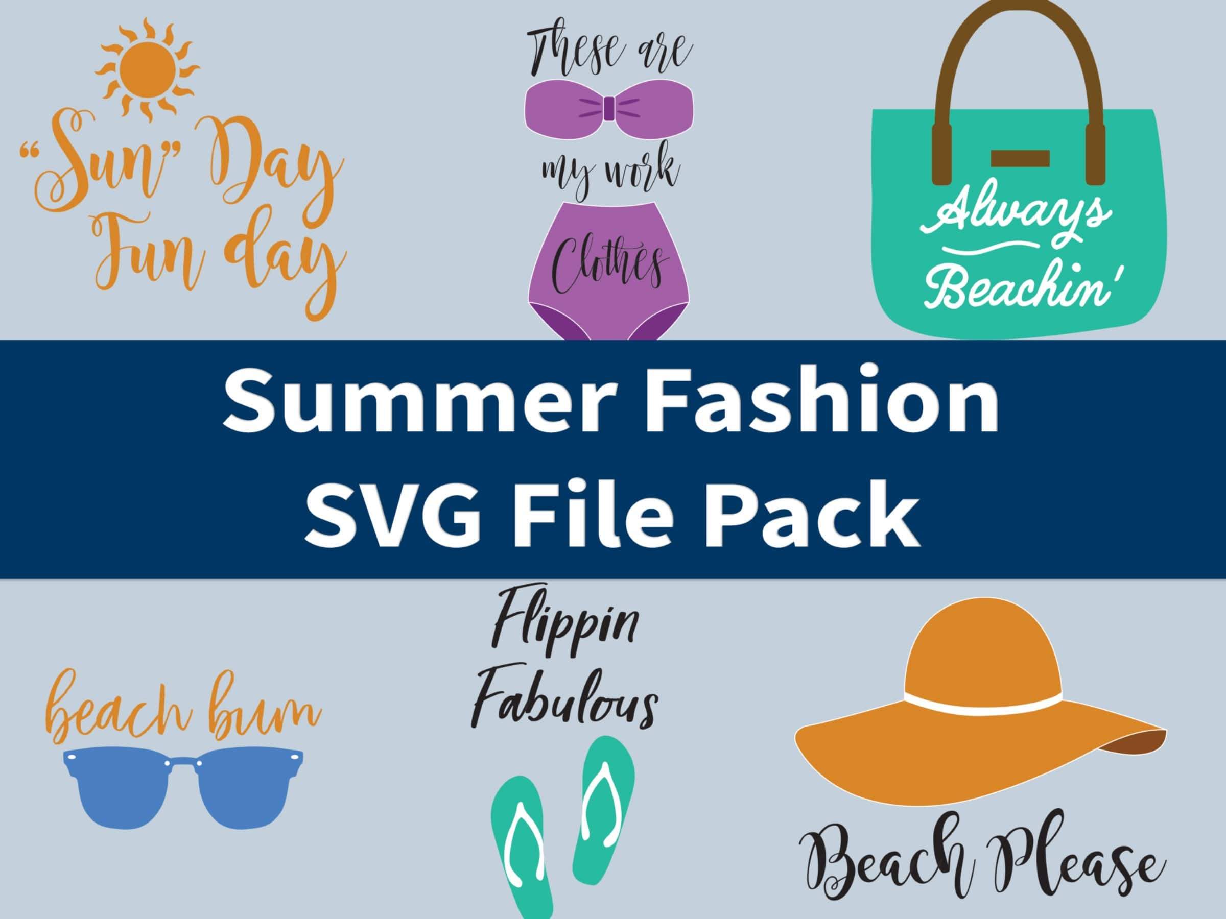 Summer Fashion Svg File Pack