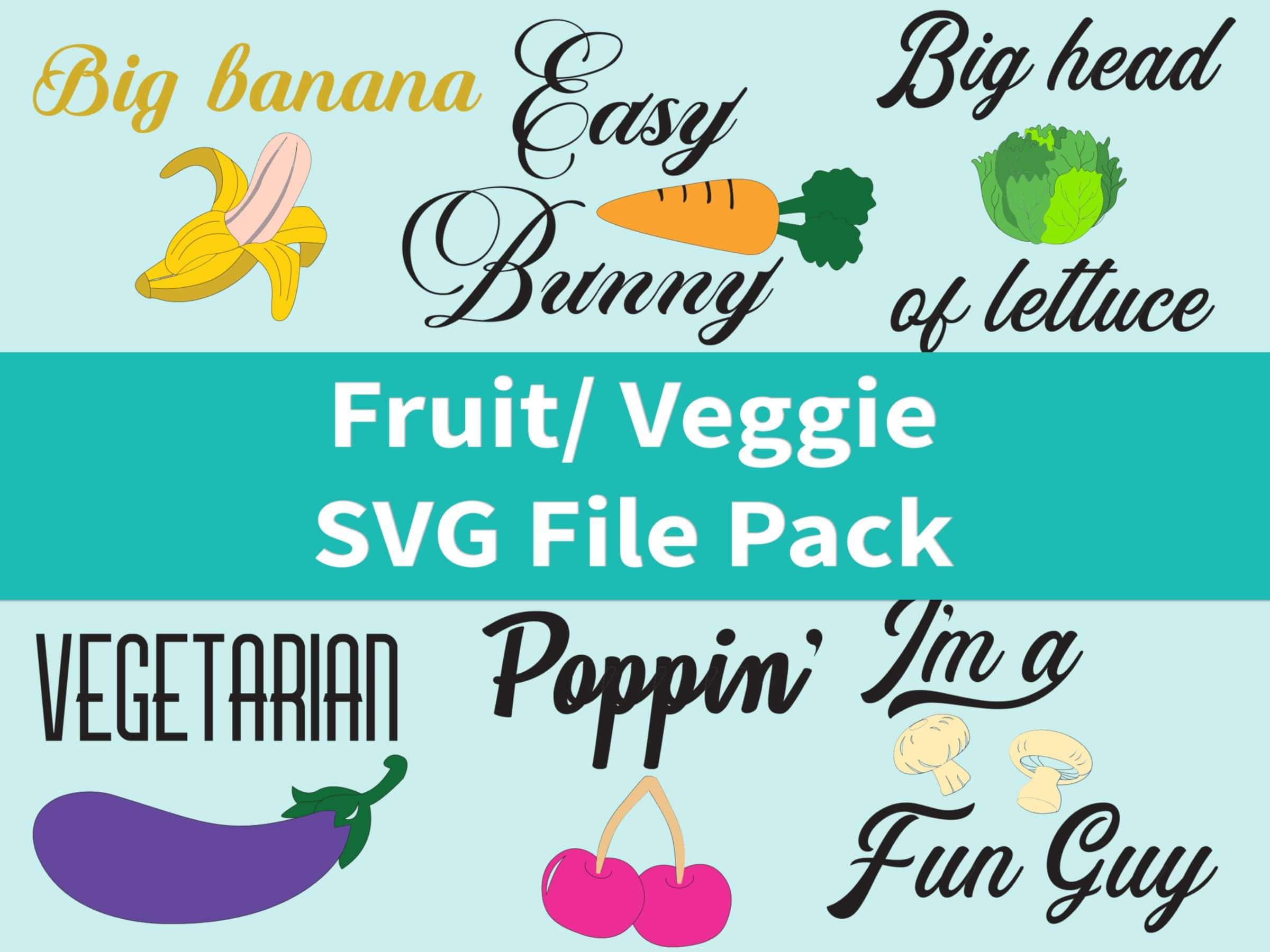 Download Veggie Fruit Svg File Pack