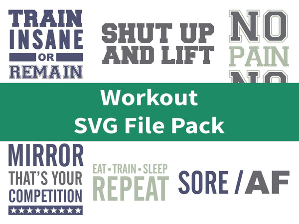 Download Workout Svg File Pack