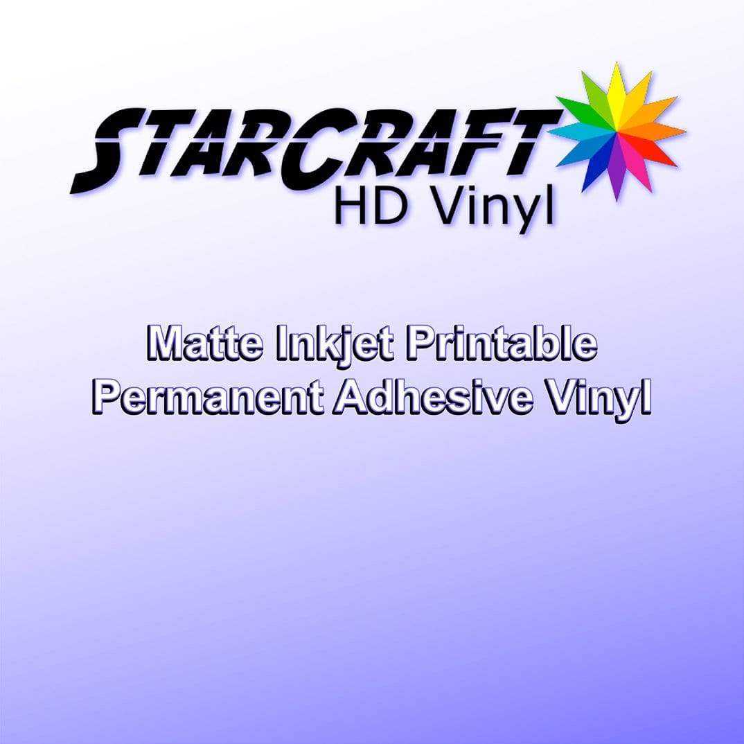 starcraft inkjet printable matte permanent adhesive vinyl