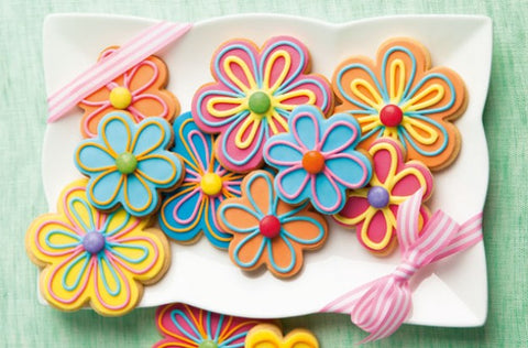 flower cookies - mothers day baking
