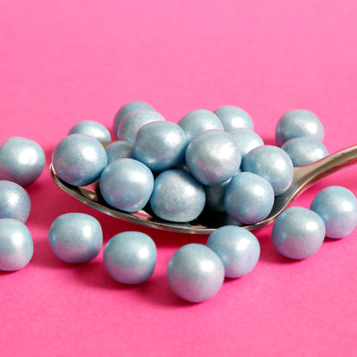 Ultimate Baker Edible Pearls Blue Prince Beads for Cake Decorating (8oz)