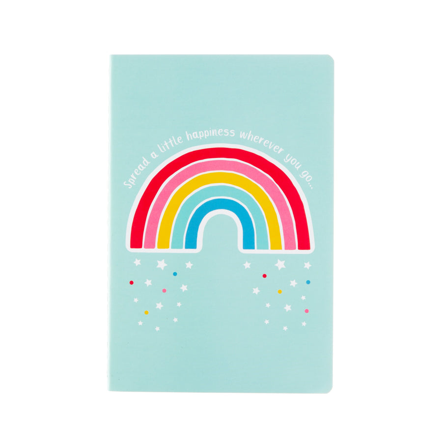 Chasing Rainbows Spread Happiness A5 Notebook Baking Time Club