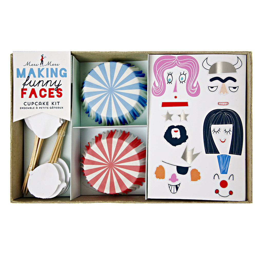 Making Funny Faces Cupcake Kit Baking Time Club