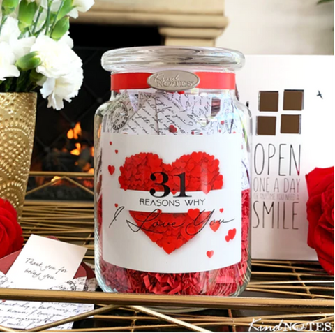 31 Reasons Why I Love You Jar of Notes