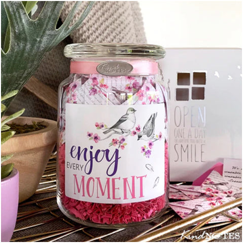 Enjoy Every Moment Jar of Notes