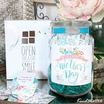 Fresh Cut Floral Happy Mother's Day Jar of Notes