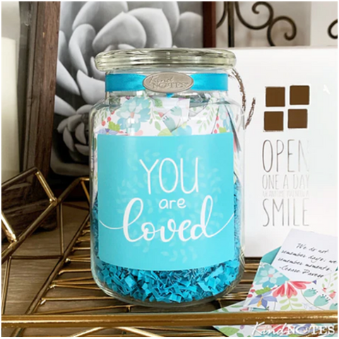 Fresh Cut Floral You are Loved Jar of Notes