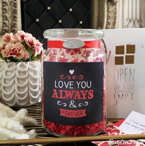 Love You Always Jar of Notes