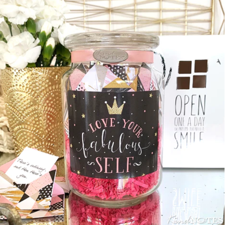 Love Your Fabulous Self Jar of Notes