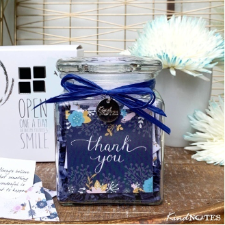 Blooming Arrows Thank You Jar of Notes