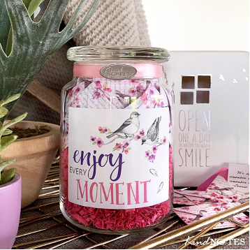 Enjoy Every Moment Jar of Notes. 