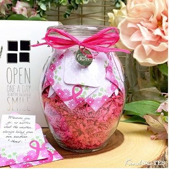 Breast Cancer Awareness Jar of Notes