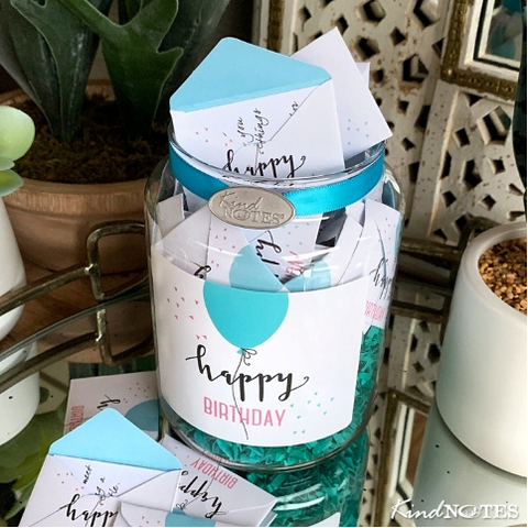 Simple Birthday Jar of Notes