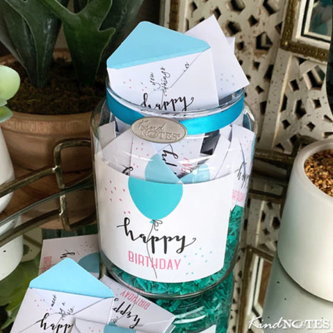 Simple Birthday Jar of Notes