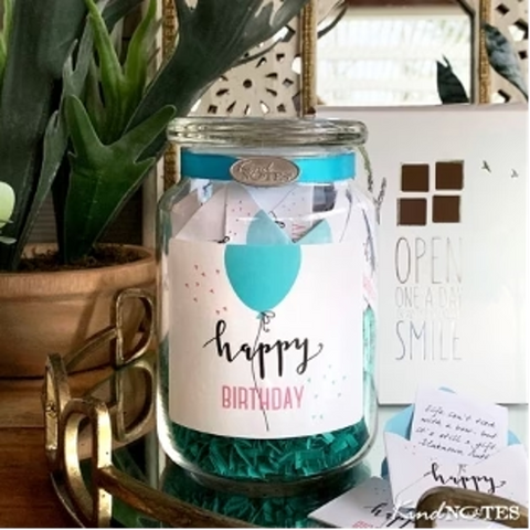 Simple Birthday Jar of Notes