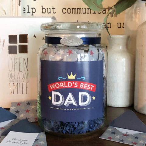 The World's Best Dad Jar of Notes