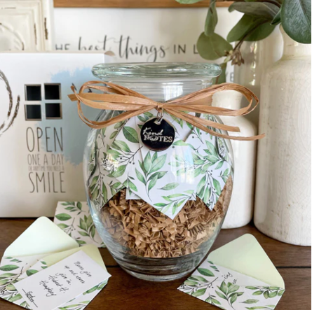 Vintage Farmhouse Jar of Notes