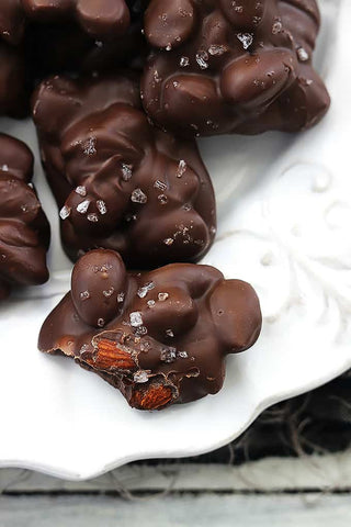 chocolate almond clusters homemade gifts