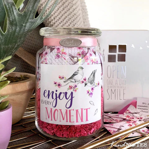 Enjoy Every Moment Jar of Notes