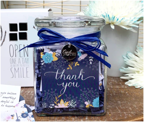  Blooming Arrows Thank You Jar of Notes