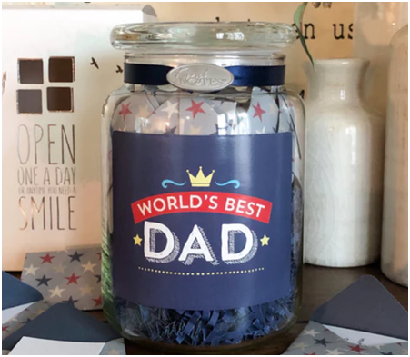 World's Best Dad Jar of Notes