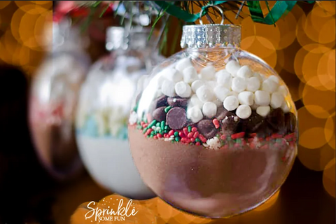 hot cocoa ornaments