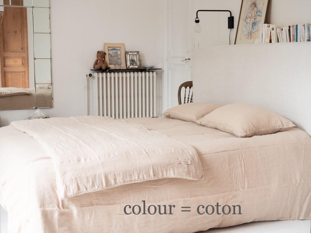 almond color duvet cover