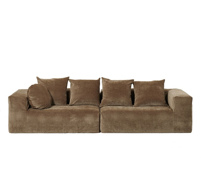 4 seater linen sofa 320cm (new - slim)