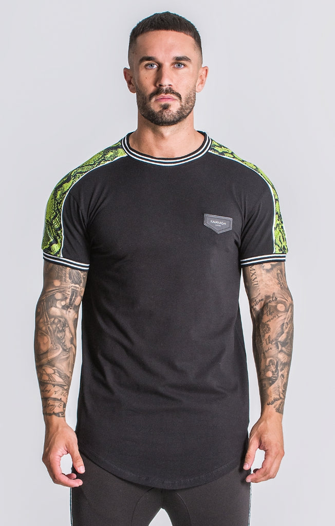 Black Neon Snake Tee | T-shirts | Gianni Kavanagh Men – UB Online Store