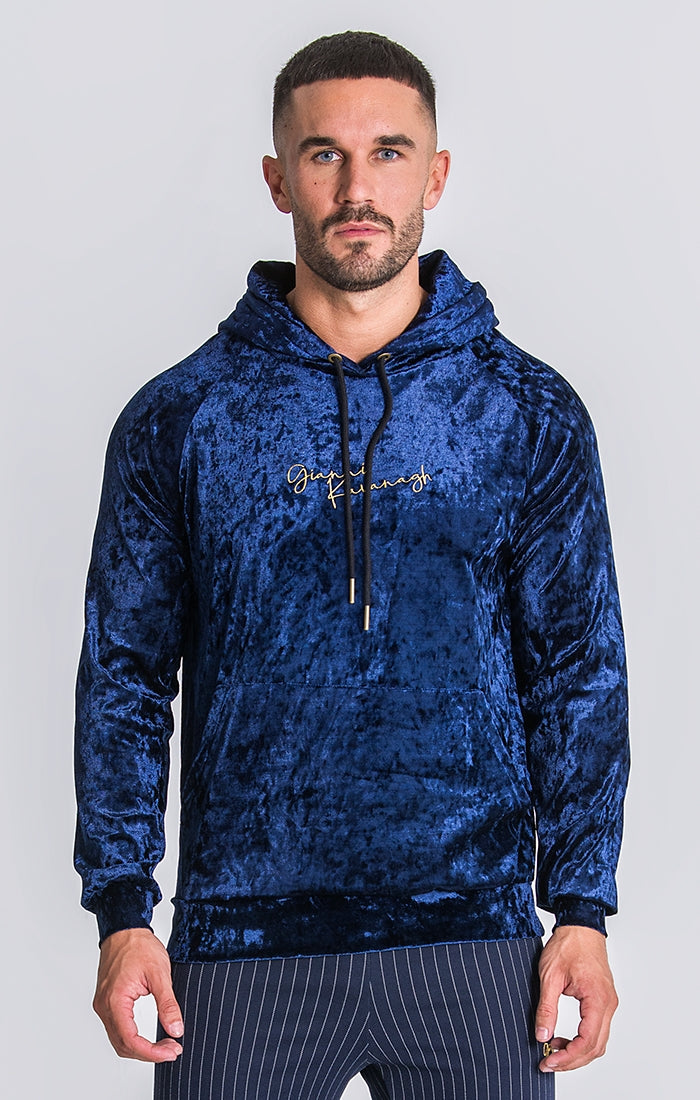 blue velvet hoodie mens