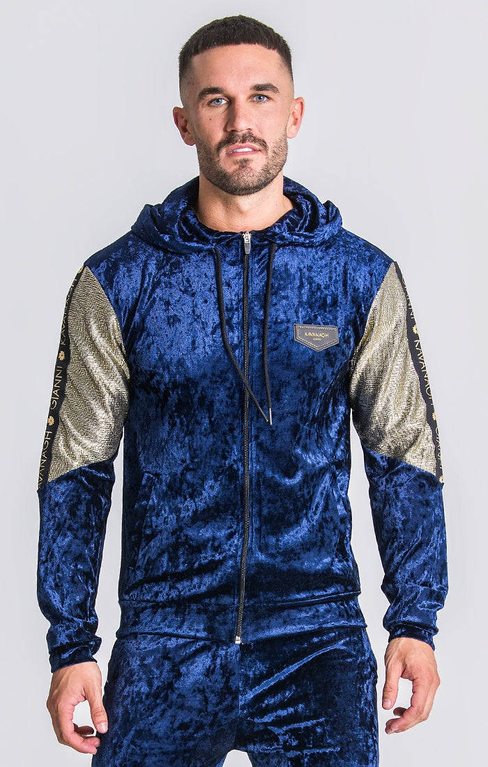 blue velvet hoodie mens