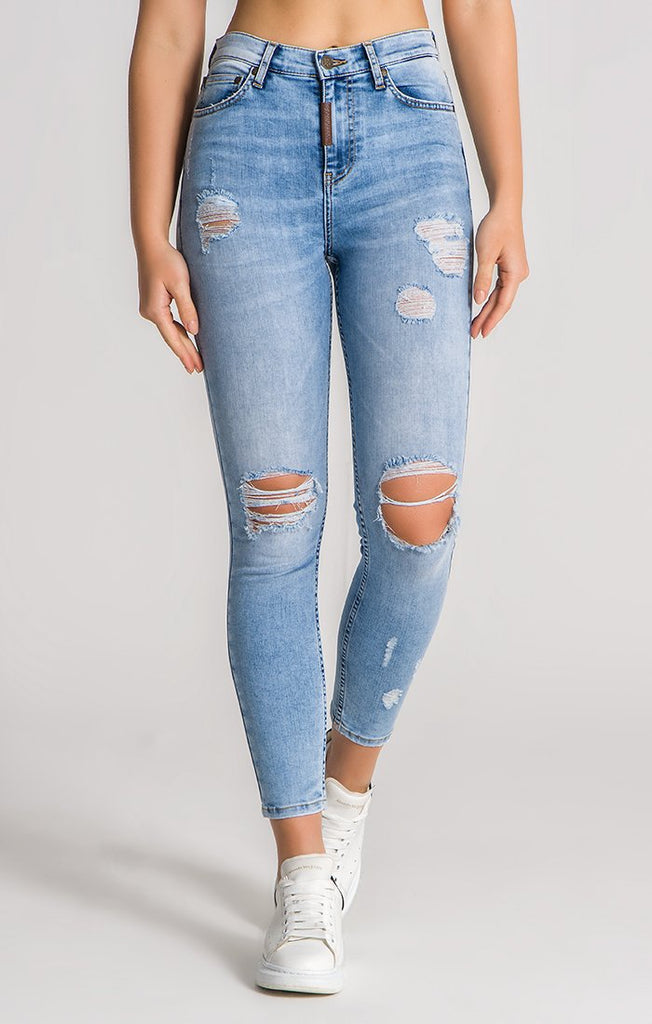 Light Blue Core Ripped Jeans Jeans Gianni Kavanagh Women Ub Online Store