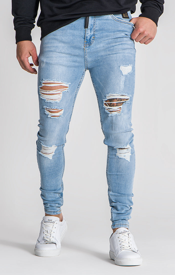 Light Blue Thunder Skinny Jeans | Jeans | Gianni Kavanagh Men – UB ...