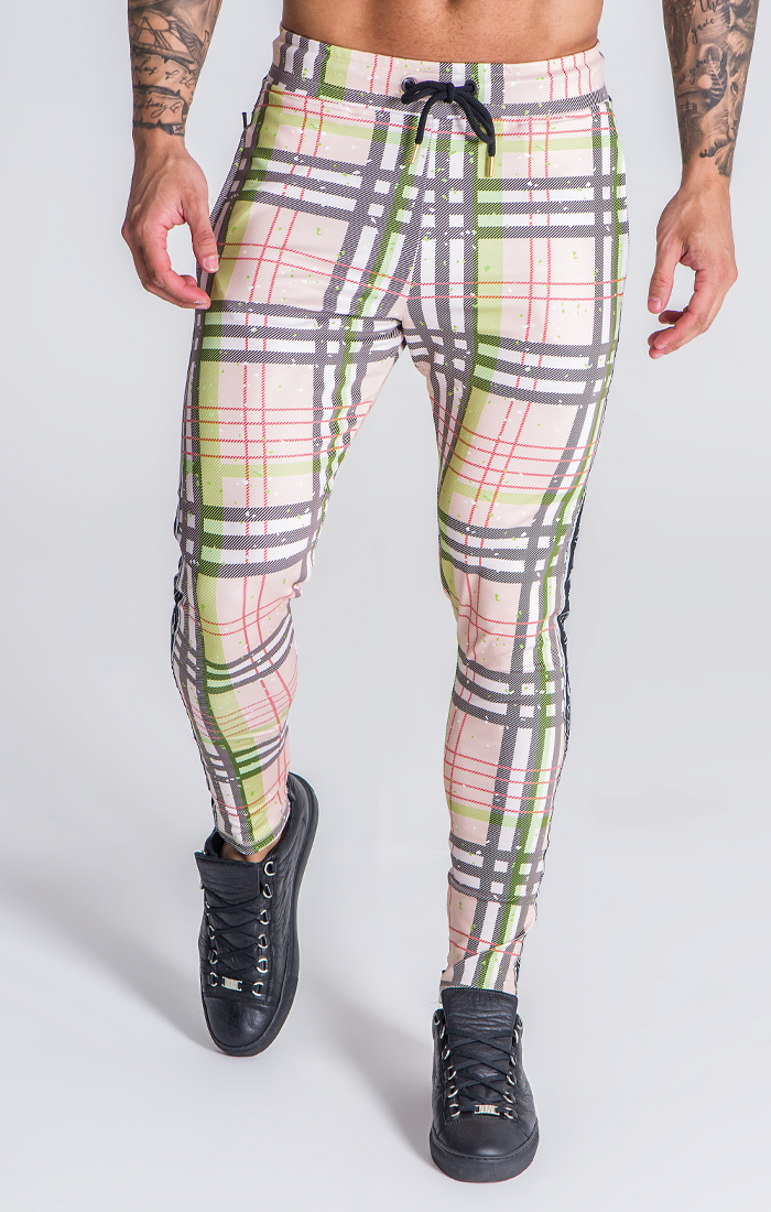 tartan joggers mens