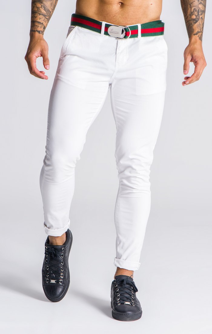 white chino pants