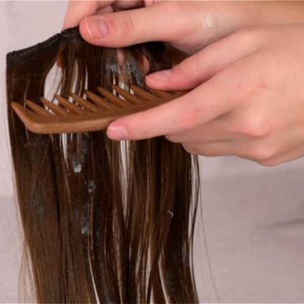 Condition the clip in hair streaks