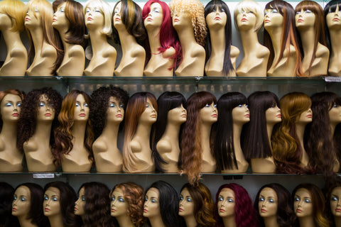 Using hair products on mannequin heads when you don't want to ruin