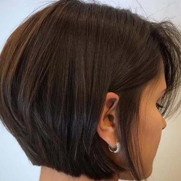 Sleek Bob With Short Fringe