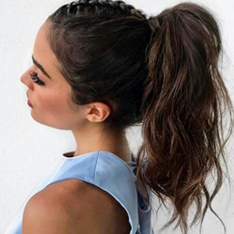Top Braids with A Ponytail 