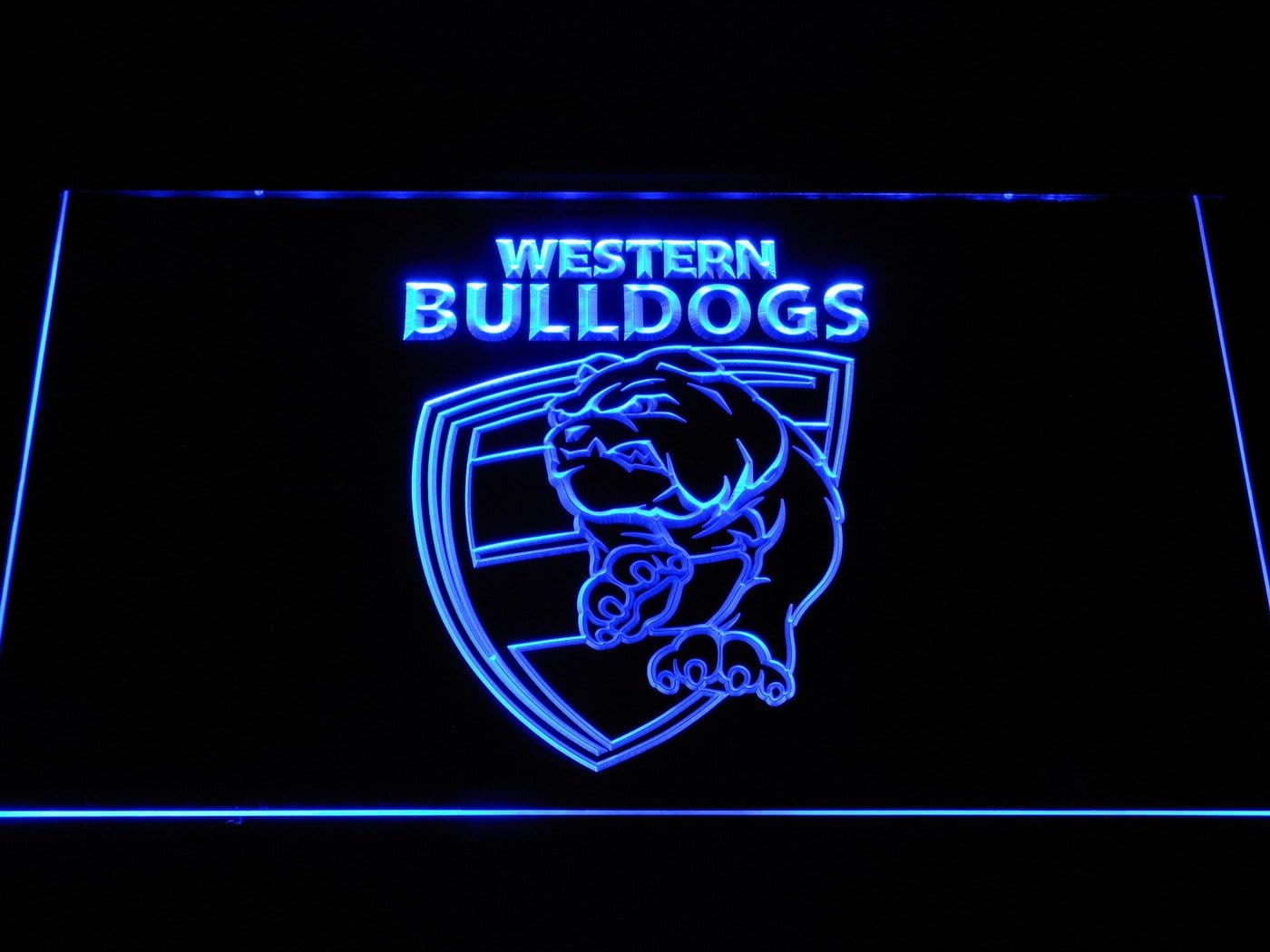 Western Bulldogsau Football Club Led Neon Sign With 7 Colors And