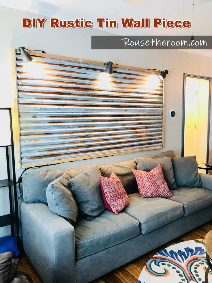 Diy Rustic Tin Wall With Galvanized Metal Roofing My