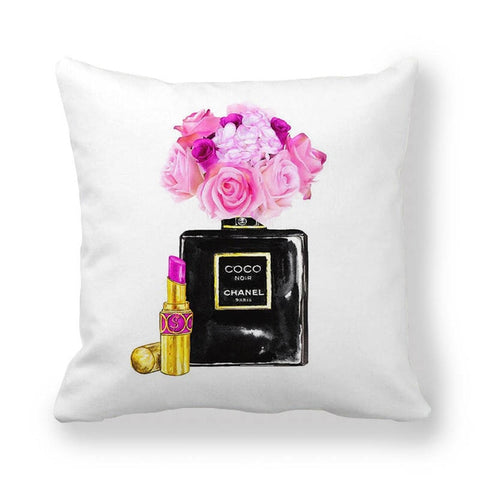 chanel no 5 pillow