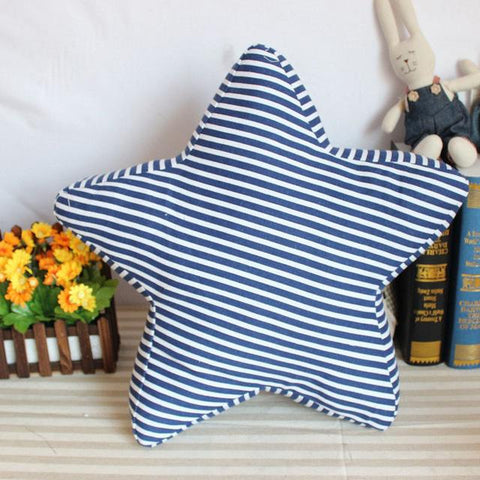 Striped Starfish Shaped Cushion