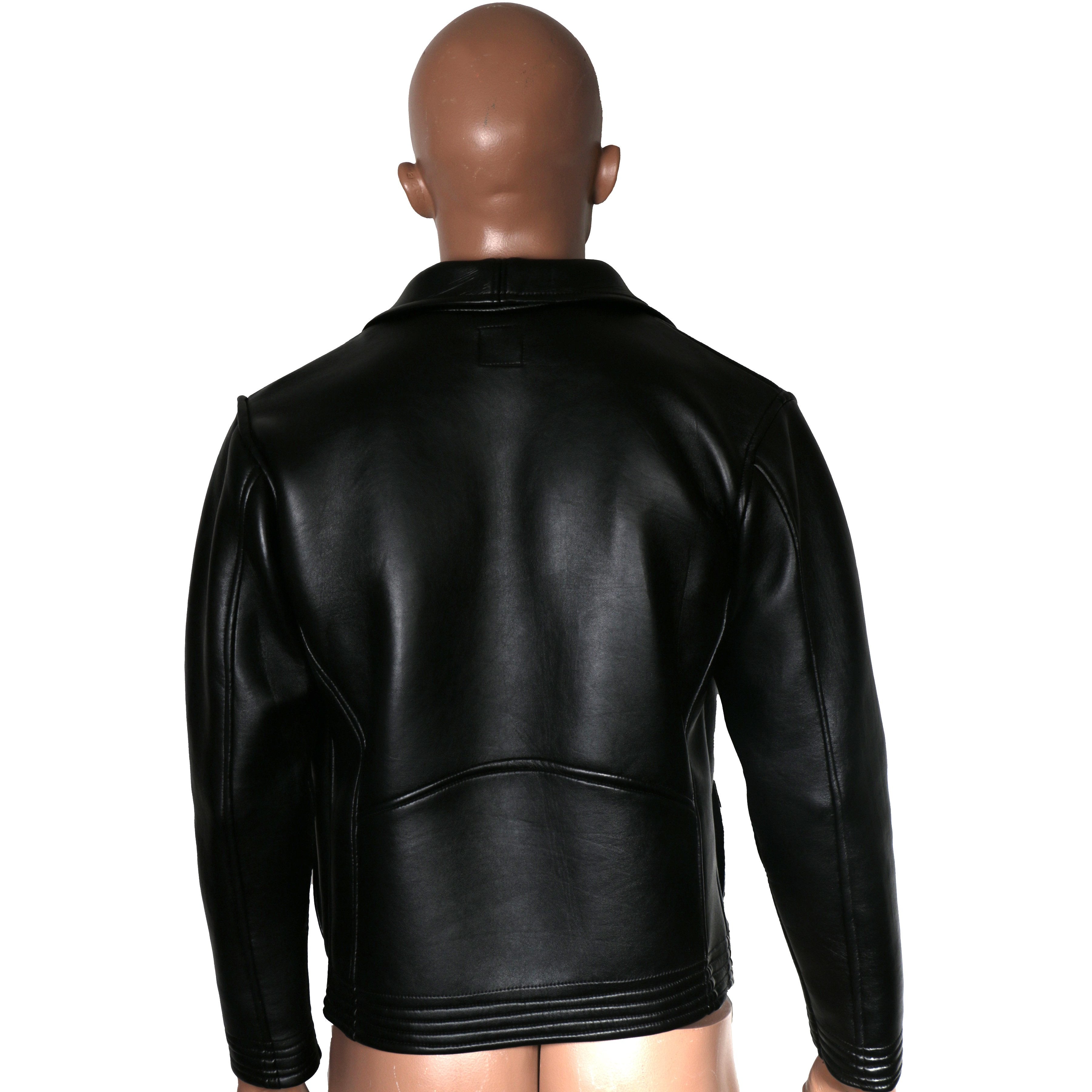 synthetic leather jacket