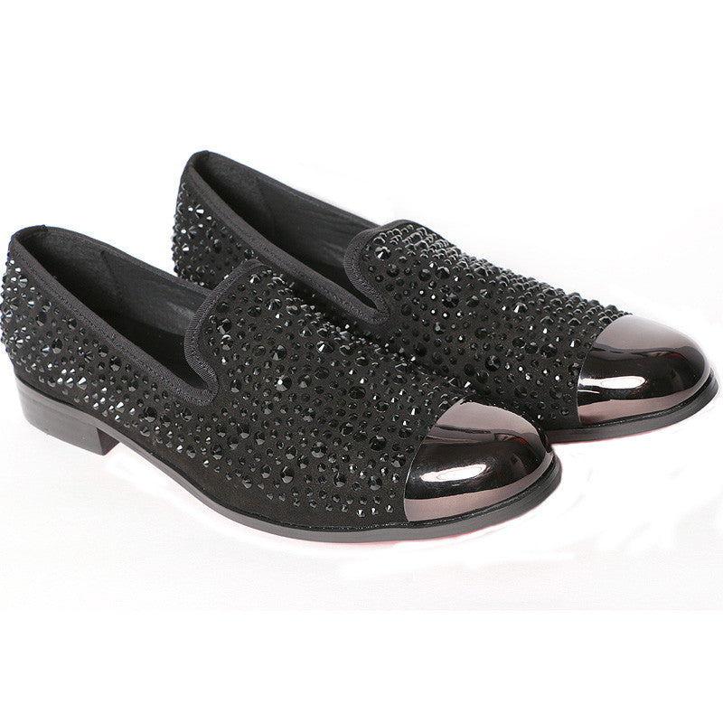 black rhinestone dress shoes