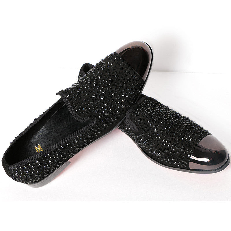 black rhinestone dress shoes