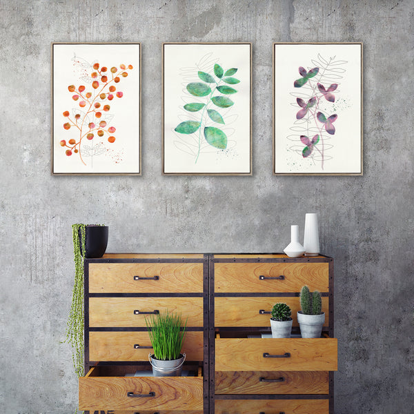 Flourish - 3x A2 Art Prints, set 2