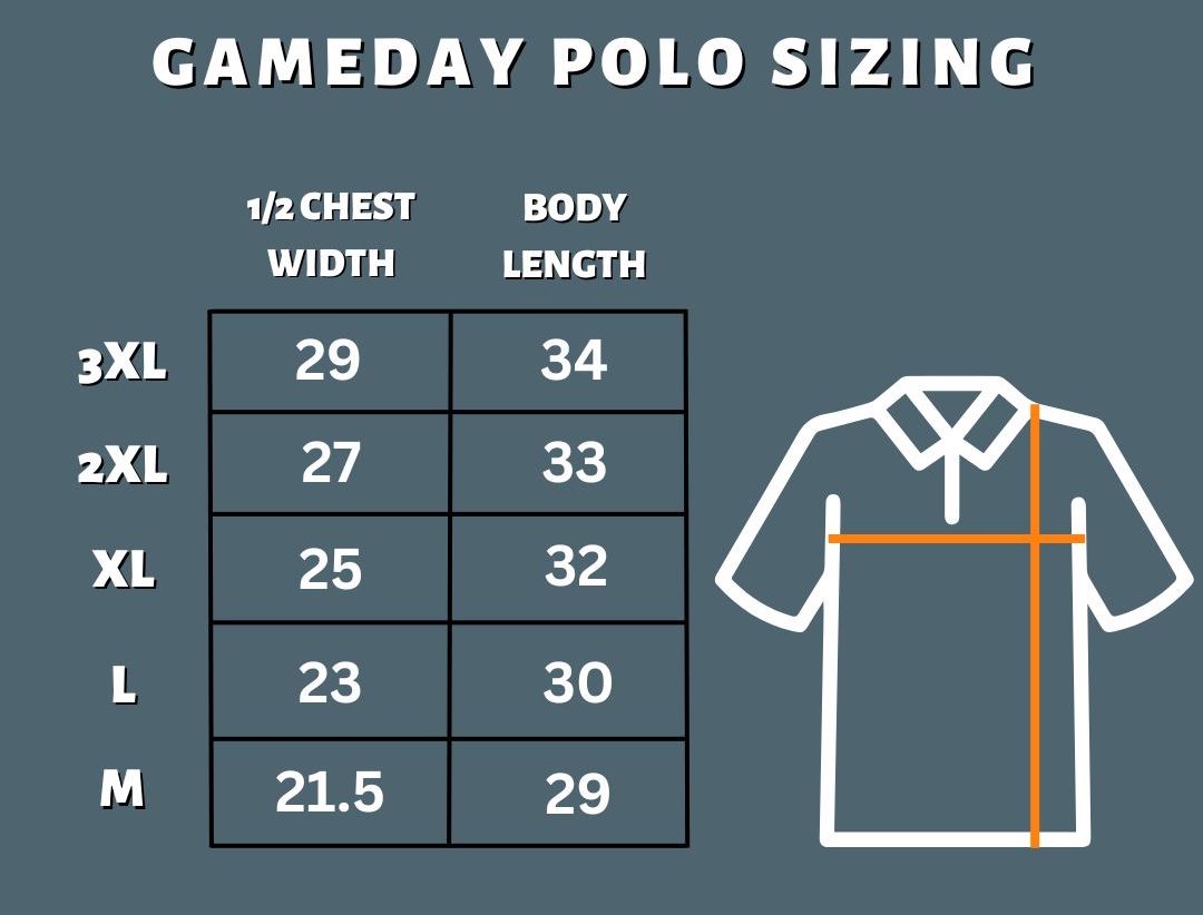 POLO SIZE CHART – Everyday Outdoors